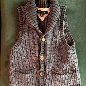 Tommy Hilfiger Blue Knit Sweater Vest